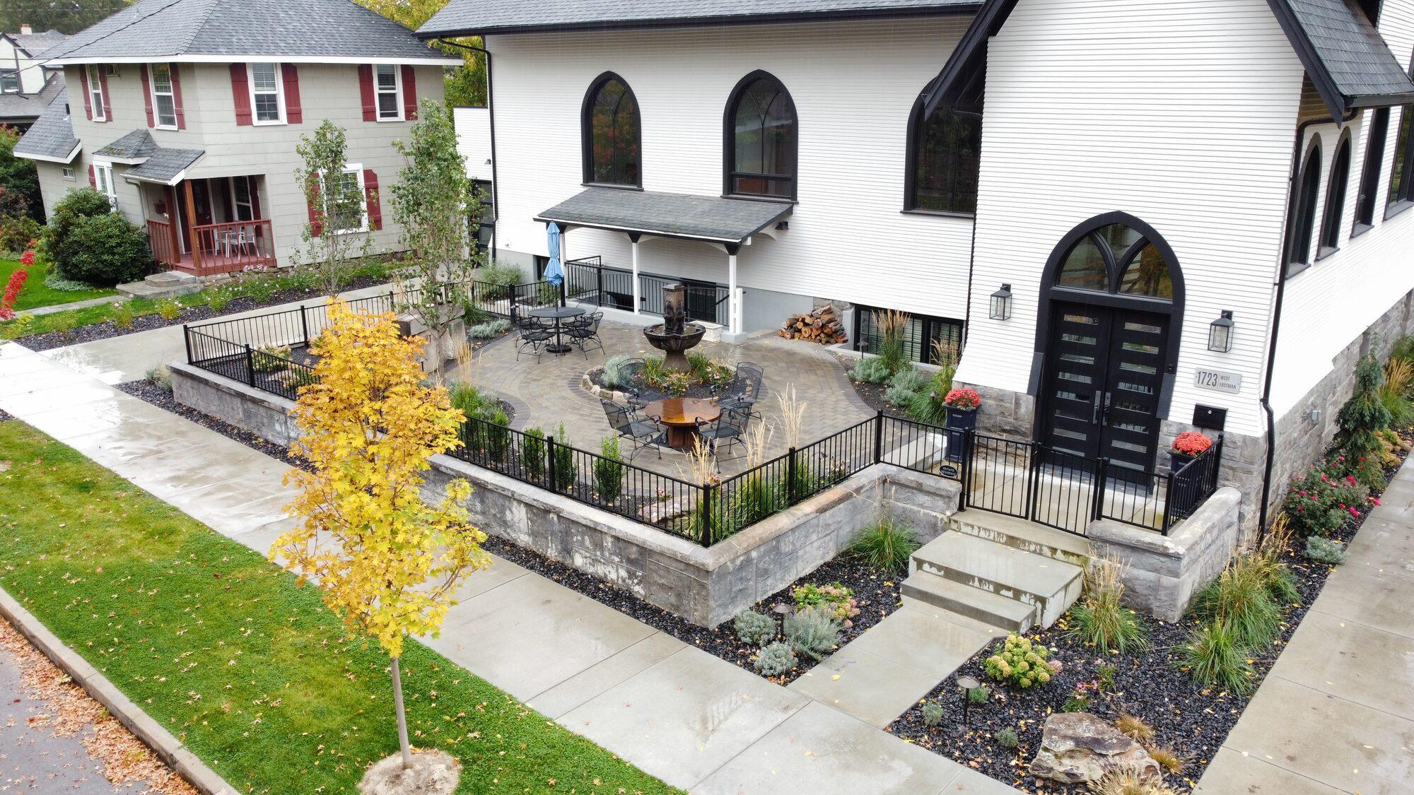 Large scale project with full landscape and intricate patio designs