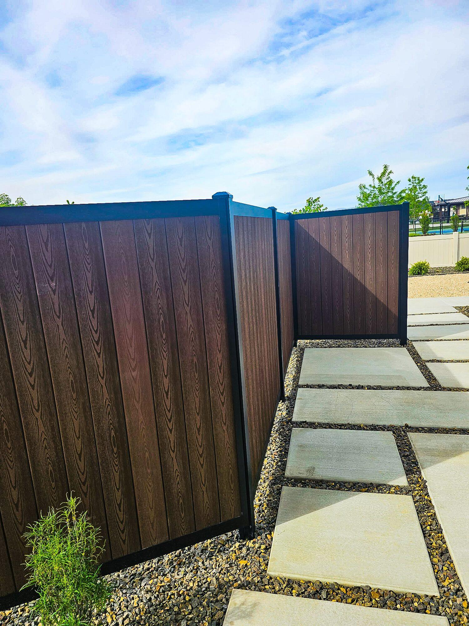 Paver screening around a hot tub